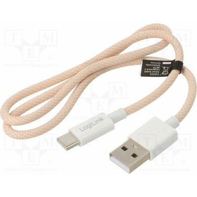 Logilink CU0323 USB 2.0 USB A vidlice USB C vidlice 500mm růžový