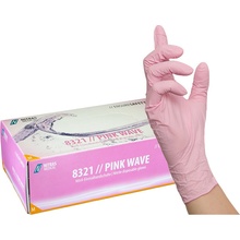 Nitras Nitrilové rukavice PINK 100 ks S 7