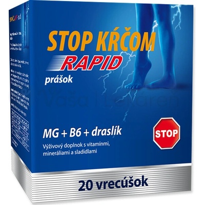 Stop Kŕčom Rapid Mg + B6 + Draslík 20 vrecúšok
