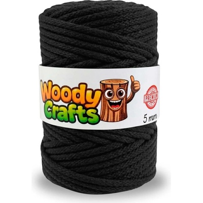 Woody Crafts Woody PREMIUM 5 mm (100m) - Černá (Black)