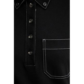 rag & bone Тениска с яка Rag & Bone дамска в черно RE2G25FT1PW (RE2G25FT1PW)