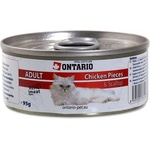 ONTARIO Котешки парчета пиле + миди 95 г
