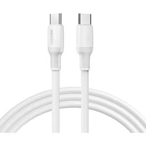Sendem Кабел Sendem M77, USB - C към USB - C, 2m, 66W, Бял (KAB000186)