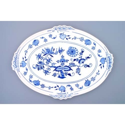 cibulák podnos ovalny 42 cm cibulovy porcelan originalny cibulak Dubi