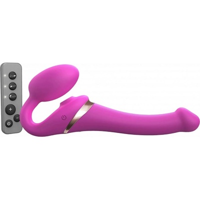 strap-on-me Multi Orgasm Strap-On Vibrator with Licking Stimulator