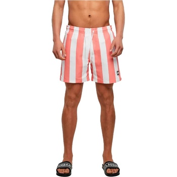 Urban Classics Бански гащета Urban classics Pattern swimming shorts - Pink (Pale Pink Bar Stripe)
