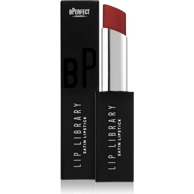 BPerfect Lip Library Satin krémový rúž Scarlet 3 g