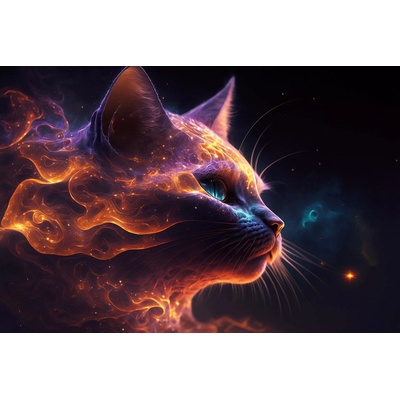 DIMEX MS-5-AI-0009 vliesová fototapeta Cat's Head rozměry 375 x 250 cm