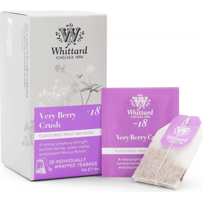 WHITTARD Porcovaný ovocný čaj Very Berry Crush 20 sáčků