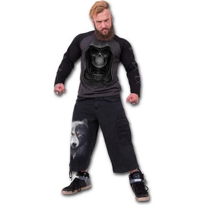 SPIRAL мъжки шорти 3/4 SPIRAL - Wolf Чи - Черен - T118M705