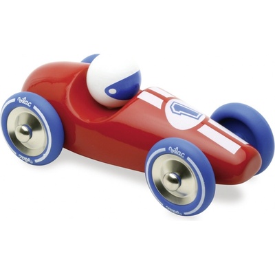 Vilac Závodní auto GM červené s modrými koly