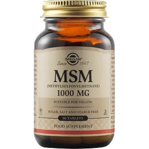 Solgar MSM 1000 mg, 60 tablets