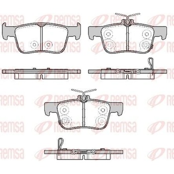 Sada brzdových platničiek kotúčovej brzdy (na jednu nápravu) REMSA 1551.20 1551.20