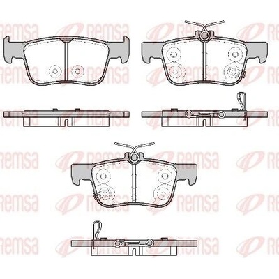 Sada brzdových platničiek kotúčovej brzdy (na jednu nápravu) REMSA 1551.20 1551.20