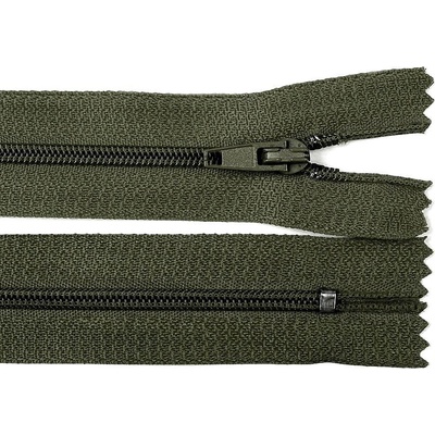 Spirálový zip šířka 3 mm délka 20 cm autolock Barva: 327 zelená olivová