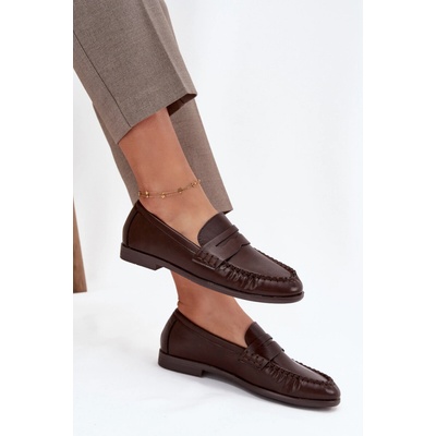 Boto Dámské mokasíny z ekologické kůže hnědé Lilith hnědá