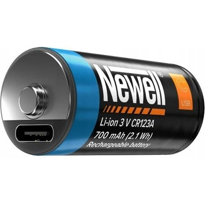 Nabíjecí Baterie Newell CR123A 123 700 mAh 2 ks USB-C Li-Ion – Zboží Živě