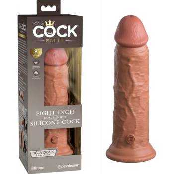 Image 1 of Пенис дилдо от силикон, двойна плътност, 22см. - King Cock Elite Tan (PIPE577222)