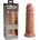 Пенис дилдо от силикон, двойна плътност, 22см. - King Cock Elite Tan (PIPE577222)