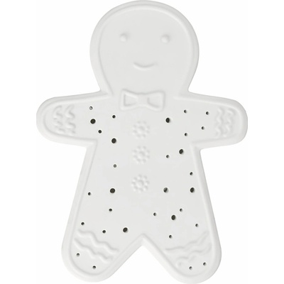 räder Svítící LED dekorace Gingerbread, bílá barva, porcelán