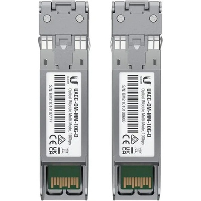 Ubiquiti UACC-OM-MM-10G-D-2 мрежов приемо-предавателен модул Оптично влакно 10000 Mbit/s 850 nm (UACC-OM-MM-10G-D-2)