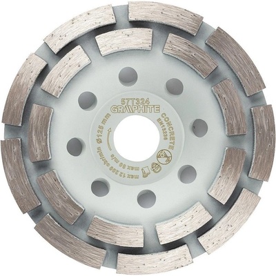 Graphite Kotouč diamantový brusný dvouřadý 125 mm 57T324