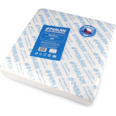 Netkaná textilie Perlan 32x32 cm s certifikací 200 ks Varianta: bílá, Balení: 1 sáček 60310/155644/278651