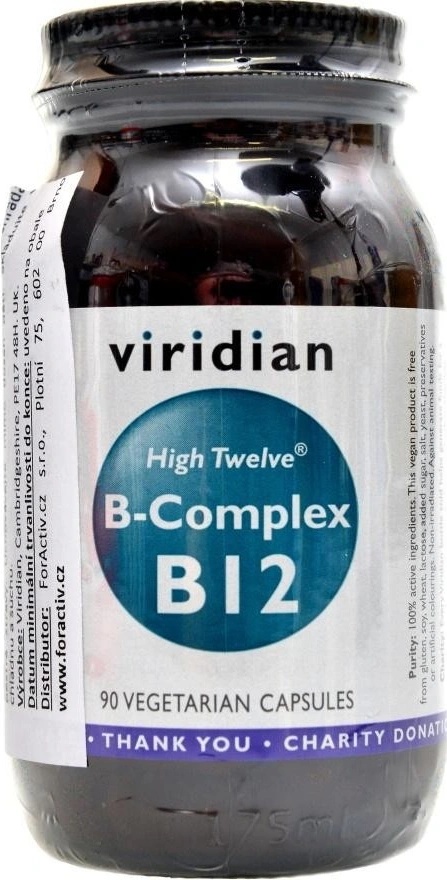 Viridian High Twelve B Complex B12 90 Kapsúl Od 15,12 € - Heureka.sk