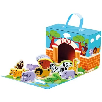 Bino Детски куфар с животни - ЗОО