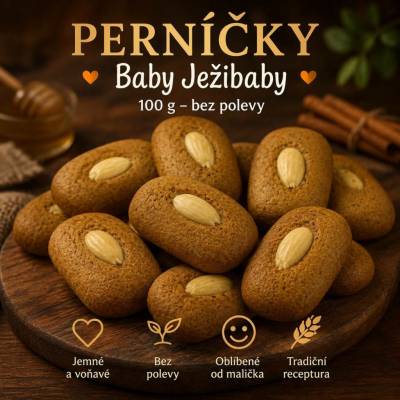 Meduňka pekařství perníkářství Perníčky Baby Ježibaby 100 g