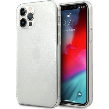 GUESS Калъф за телефон Guess 4G 3D Pattern Collection за iPhone 12 Pro Max, прозрачен (3700740481059)