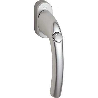 HOPPE okenní klika Tokyo s knoflíkem čtyřhran 7x32mm polohování 90° F1 stříbrná