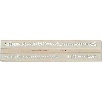 šablona písmen 14 mm UKO 748012