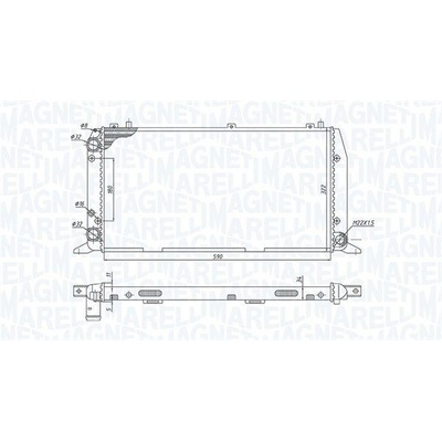 Chladič, chlazení motoru MAGNETI MARELLI 350213188700