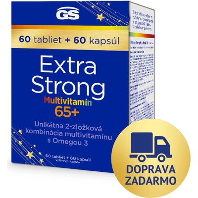 GS Extra strong multivitamín 65+ 2024 60 tabliet + 60 kapsúl