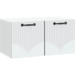 vidaXL Стенно монтиран ТВ шкаф Бяло 59, 5 x 31 x 30 см (899045)