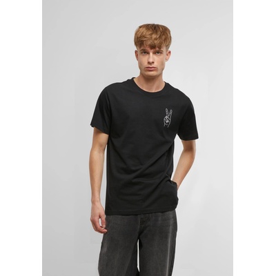 Mister Tee Тениска Peace Sign Tee EMB black XXLUB-MT2829-00007 - Тъмносив, размер XXL