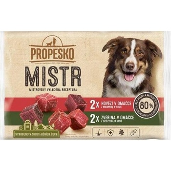 Propesko Mistr s hovädzím a zverinou v omáčke 4 x 85 g