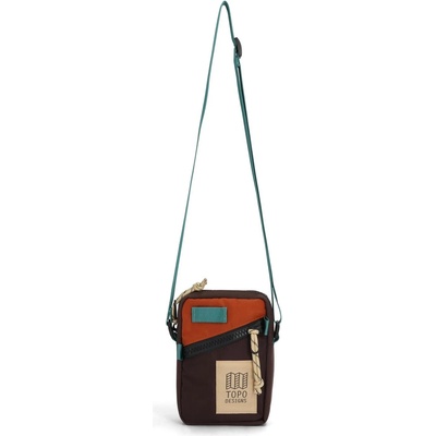 Topo Designs Чанта за рамо Topo designs Mini Shoulder Bag - Clay / Chocolate - размер 1 l (510-5450-0711)