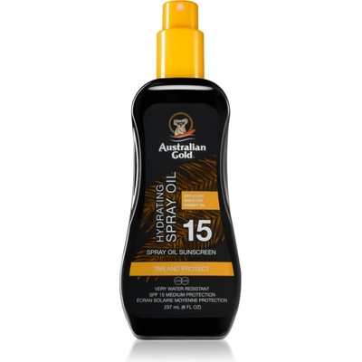 Australian Gold Spray Oil Sunscreen олио спрей за тяло SPF 15 237ml
