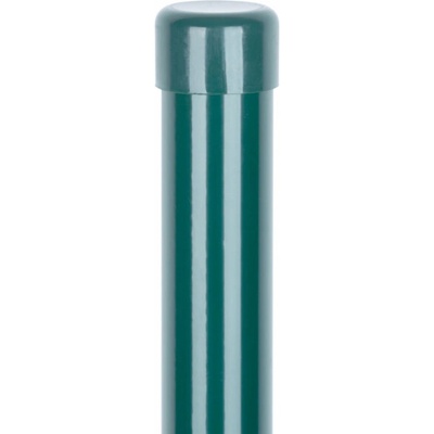 Sloupek Strend Pro METALTEC, 38/2000/1,25 mm, zelený, kulatý, čepička, Zn+PVC