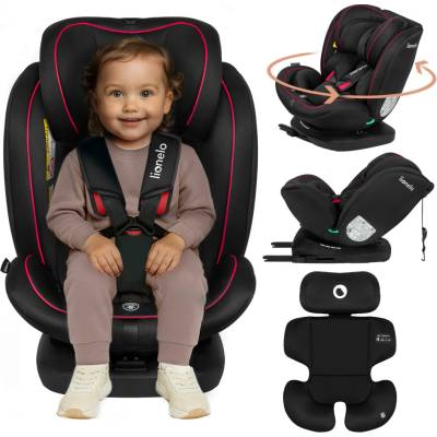 Lionelo s ISOFIXOM BASTIAAN I-size 2023 black red