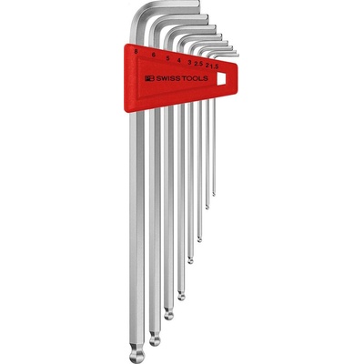PB Swiss Tools Sada imbusových klíčů 1,5–8 mm dlouhá kulová hlava PB 212.LH-8