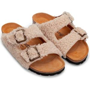 Espadrij Дамски пантофи Espadrij Women's Ami Teddy Sandals - Beige - размер 38 (EU) (126-0542-0114)