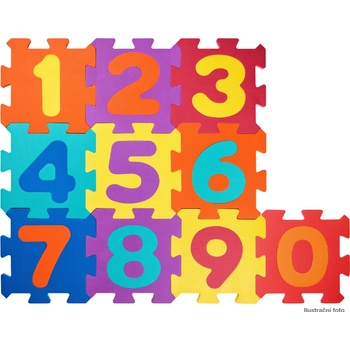 Plastica 91627 puzzle koberec Čísla 10 ks