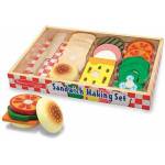 Melissa & Doug Дървен комплект Нправи си хамбургер - Melissa and Doug