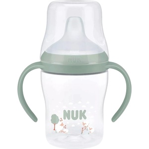 Nuk Бебешко шише NUK Perfect Match - С накрайник за сок, TC, РР, 150 ml, Овца, зелено (10215379) - baby