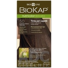 Biokap Nutricolor Delicato farba na vlasy 5.0 gaštanová prírodná svetlá 140 ml