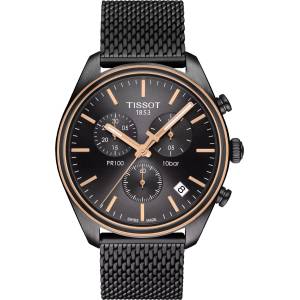 Tissot Мъжки часовник Tissot PR 100 41mm 101.417. 23.061. 00, Черен (TIS101.417.23.061.00) Часовници