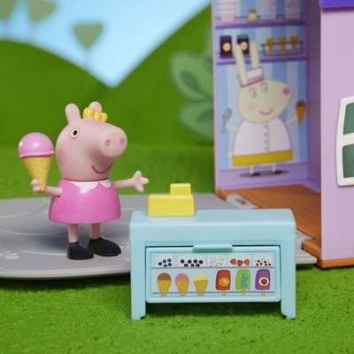 Hasbro F2168 Peppa Pig Hracia súprava Peppa's Ice Cream Shop Zmrzlináreň s príslušenstvom
